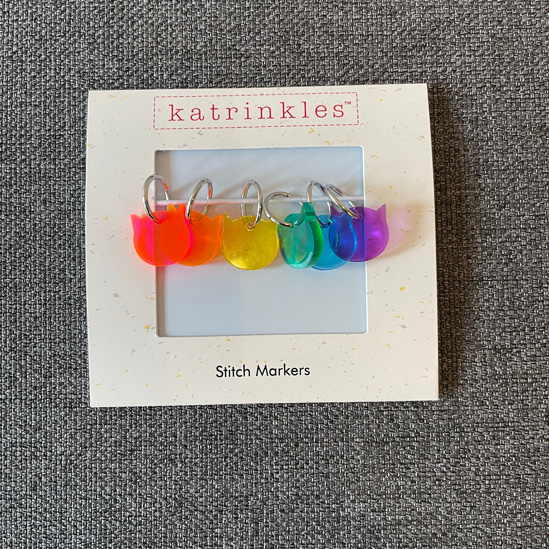 Rainbow Number Stitch Markers
