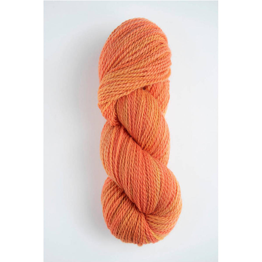 A skein of Amano Riti Land of Fire in variegated in citrusy pinks and oranges