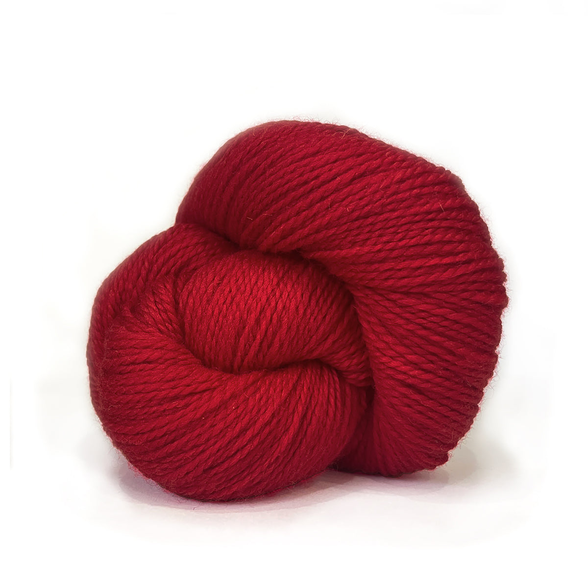 A skein of Kelbourne Woolens Scout Red 620